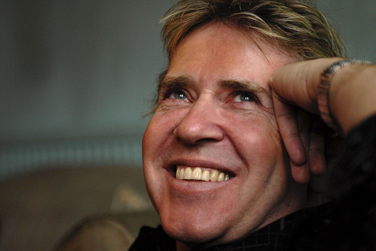 Steve Lillywhite smiling during an interview